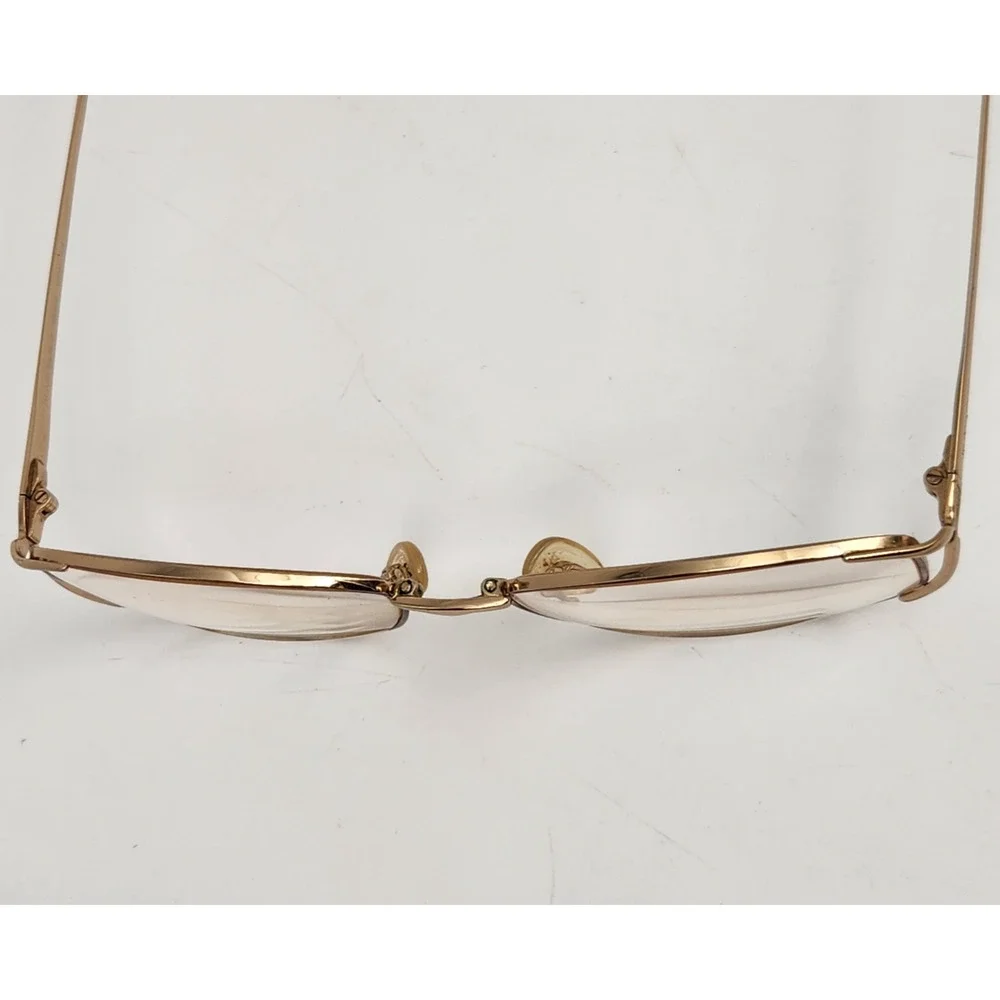 Yves Saint Laurent YSL 4080 Y307 Gold Tone Eyeglasses Frames 54-15-130 Vintage